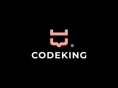 CodeKing Logotype bracket logo coding logo fabian arbor king logo logo design minimal logo royal logo