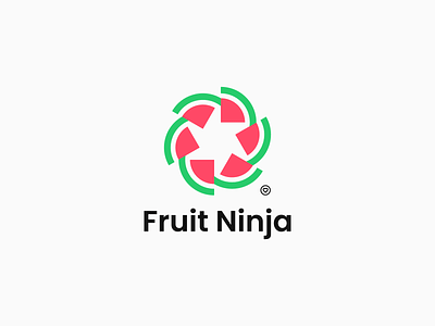 Fruit Ninja Rebrand brand identity branding fruit fruit logo logo design melon melon logo ninja logo summer logo