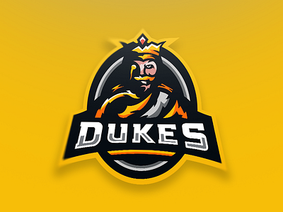 Duke Sports Mascot Logo dukes esport illustrator king logo mascot sport