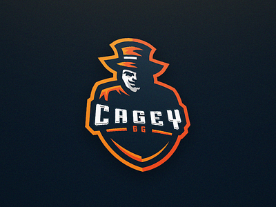 Cagey.GG eSport mascot logo. csgo design esport illustrator logo mascot sport