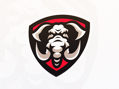 Elephant mascot logo crest elephant esport illustrator logo mascot photoshop sport