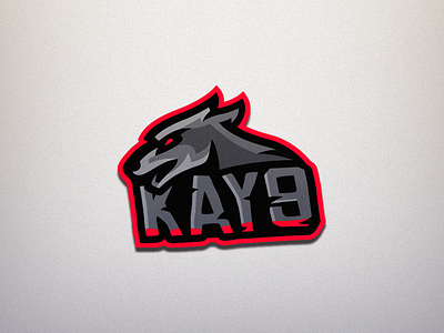 ''Kay9'' Dog mascot logo