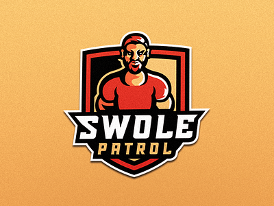 Swole Patrol Mascot Logo esport human icon illustrator logo malmoo mascot muscle sport strong