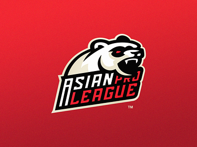Panda Mascot Logo for Asian Pro League animal logo esport illustrator malmoo mascot logo panda photoshop sport sports logo