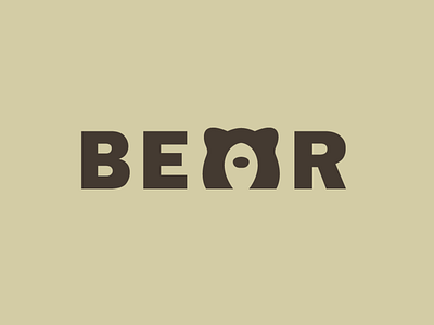 BEAR logo bear bear logo logo logomark logotype malmoo typemark wordmark