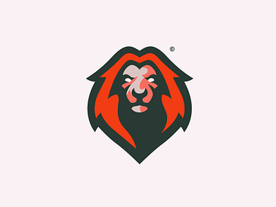 Lion Logo animal identity illustrator lion lion logo logo malmoo red sport branding sport logo