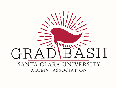 Grad Bash Logo branding commencement design graduation higher ed illustration logo serifa university vector