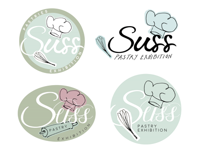 Suss Logo branding design exhibition logo pastry