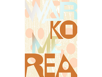 Warm Me Korea color pattern typography