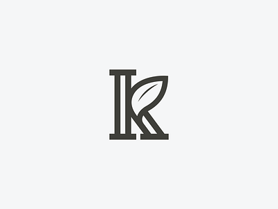 K Logomark branding design flat illustration letter logo minimal typography
