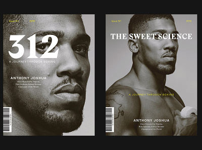 312—The Sweet Science, Boxing Magazine boxing branding cover design editorial design print sport typography