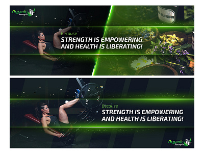 Organic Strength Web Banners