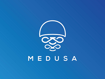 Medusa Logo brand logo minimalist