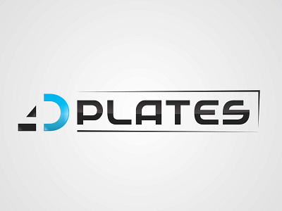 4D Plates New Logo brand branding clean design flat icon identity illustration illustrator lettering logo minimal minimalist type typography vector web website