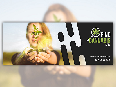 FindCannabis Social Media Kit ad banner brand branding clean design flat flyer identity illustration illustrator lettering minimal minimalist type typography ui ux web website