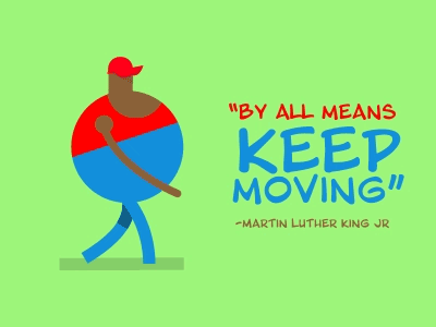 GIF "by all means keep m,oving: after effects character animation design digital art