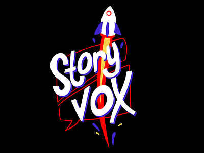 StoryVox logo digital art painting podcasts procreate