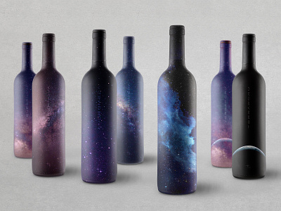 Stellar Cellars Wine Wrap Designs packaging design wine bottle wine label wine wrap