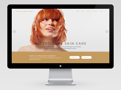 Website for Premier SkinMD Dermatology Center branding dermatology medical web design wordpress