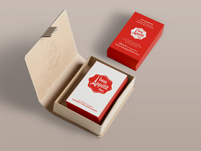 Bon Appetit Box Business Cards & Logo business card design california french gourmet san francisco