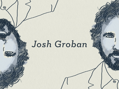 Josh Groban blue broadway brushes illustration libraries noel photoshop promote