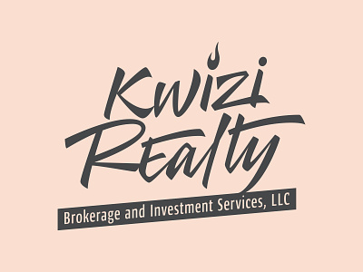 Logotype for real estate company branding brush lettering calligraphy design lettering logo logotype typography vector