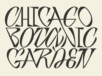 Branding for Chicago Botanic Garden (Learning Project) brand identity branding design garden graphic lettering logo logotype typography vector