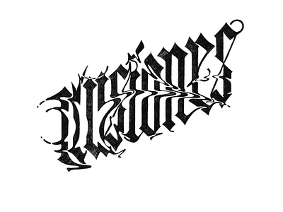 Ilusiones lettering for music album cover