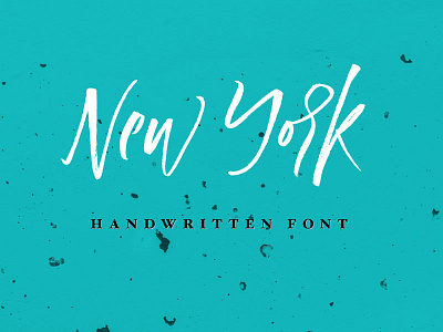 New York Handwritten Font