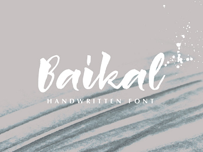 Baikal Handwritten Font brush font calligraphy font script