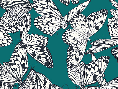 Butterfly pattern design graphic illustration seamless surface design surface pattern design textile pattern tropical vector wallpaper