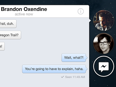 Facebook Chat Heads – OSX app facebook osx retina ui