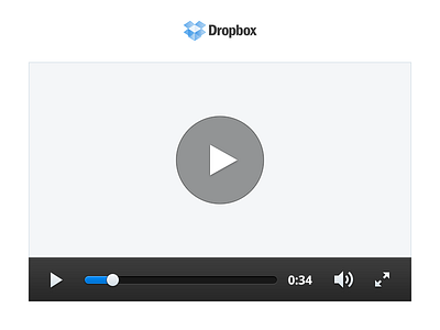 Dropbox Video Player dropbox retina ui video player