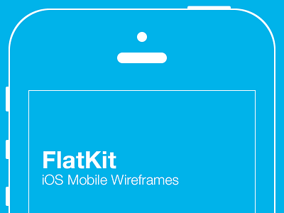 Flatkit – iOS Mobile Preview design flat freebie photoshop preview prototyping ui ux wireframes