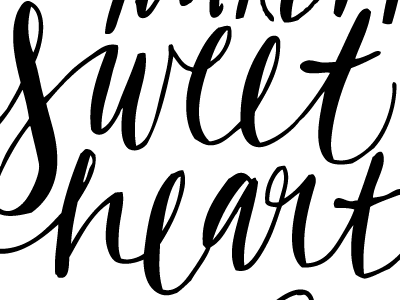 Sweetheart lettering love wedding