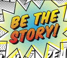 Be The Story comic comic book halftone type