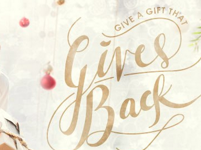 Give Back baylee brown draw hand drawn hart holidays illustration type typography