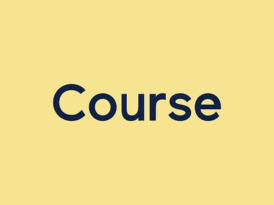 Course Wordmark ben wallace brand brandon makes course identity made by course wordmark
