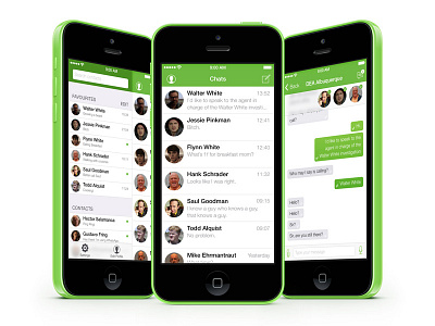 WhatsApp iOS7 Redesign ios7 redesign whatsapp