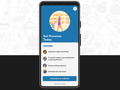 Recipe App - Premium food food app popup premium pro recipies