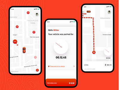 Parking app concept.