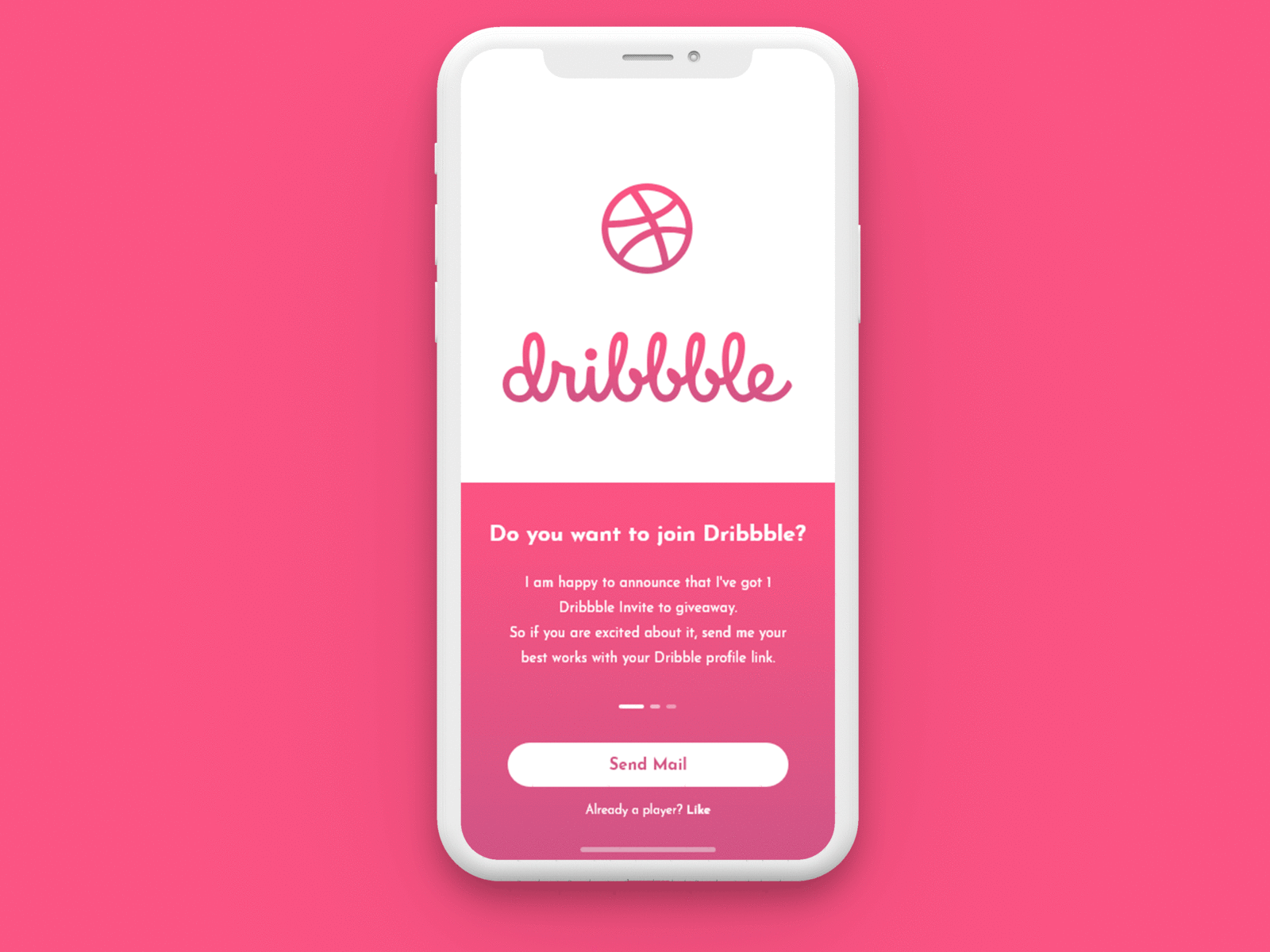 Dribble Invite available for an awesome designer