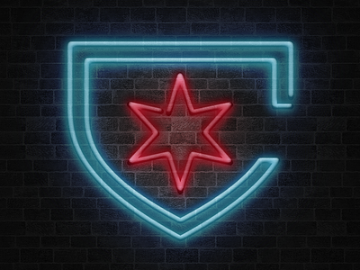 Chicago Red Stars Neon Logo