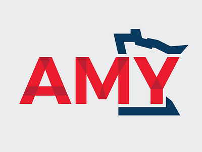 Amy Minnesota Logo blue logo logotype design minneapolis minnesota mn red twin cities typogaphy