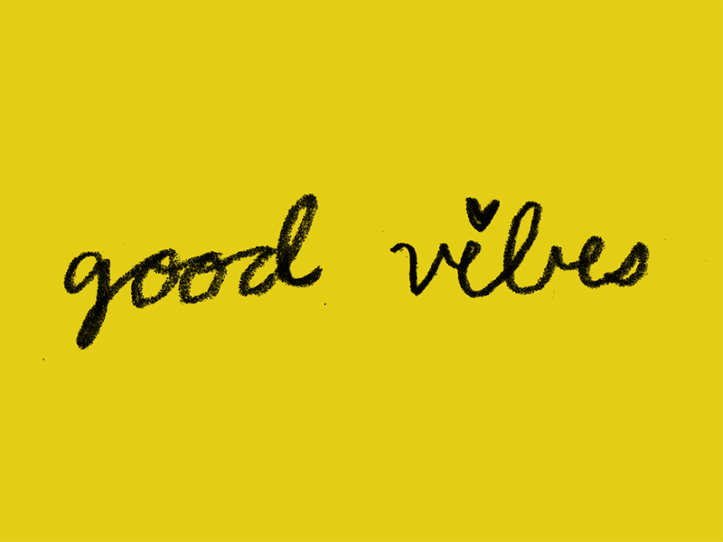 Good Vibes animated animated gif animation gif good vibes hand lettering lettering text