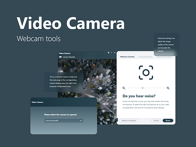 Video Camera design typography ui