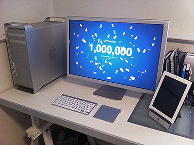 My Work Space apple computer desk home ipad office studio