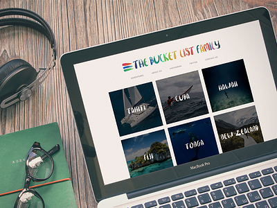 The Bucket List Family - Website blog colorful paint squarespace travel watercolor website
