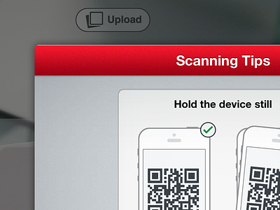 Scanning Tips app barcode code ios ios6 popup qr qrcode scan scanner tutorial window