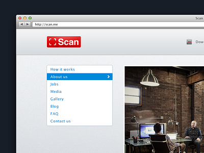 Scan - Web - About Page about browser code nav navigation page qr qrcode scan side web